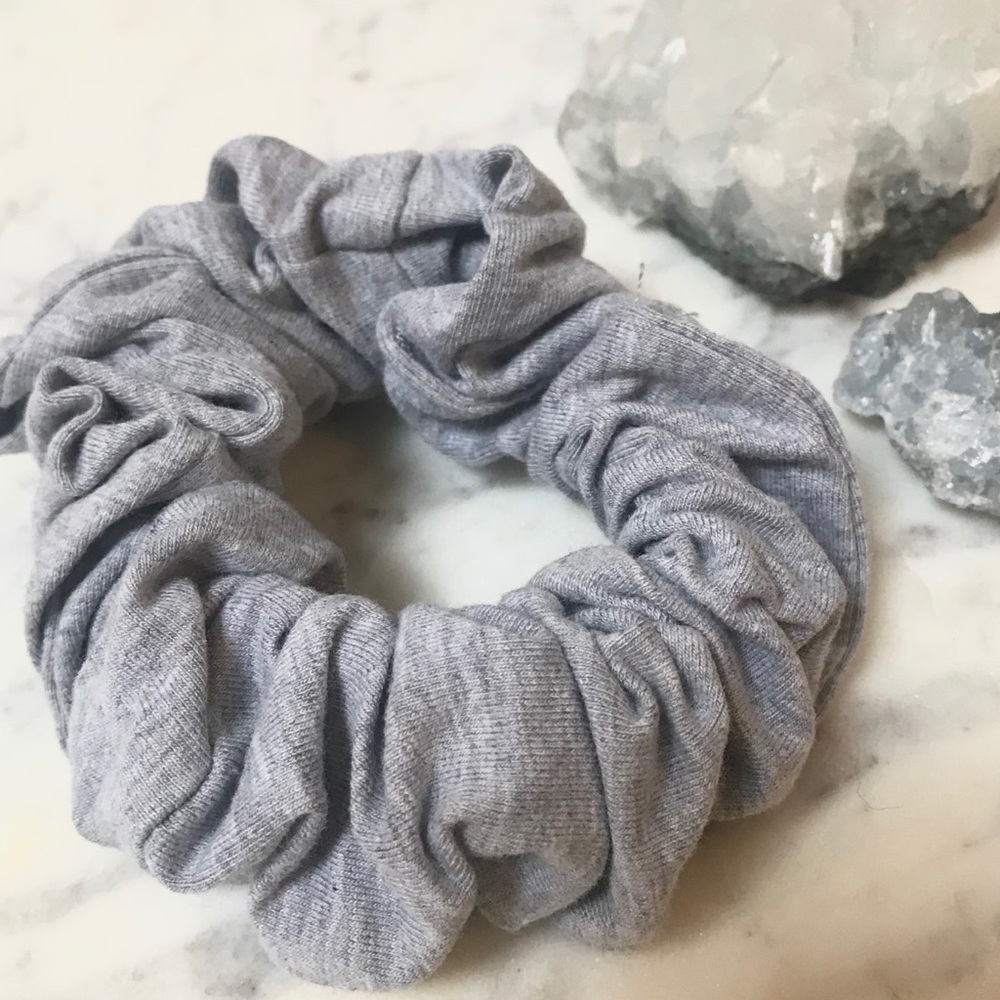 Cotton Scrunchie - Gray